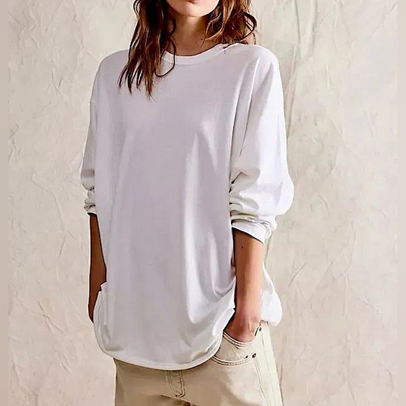 Free People Tops - We the Free Oversized Long Sleeve Tee